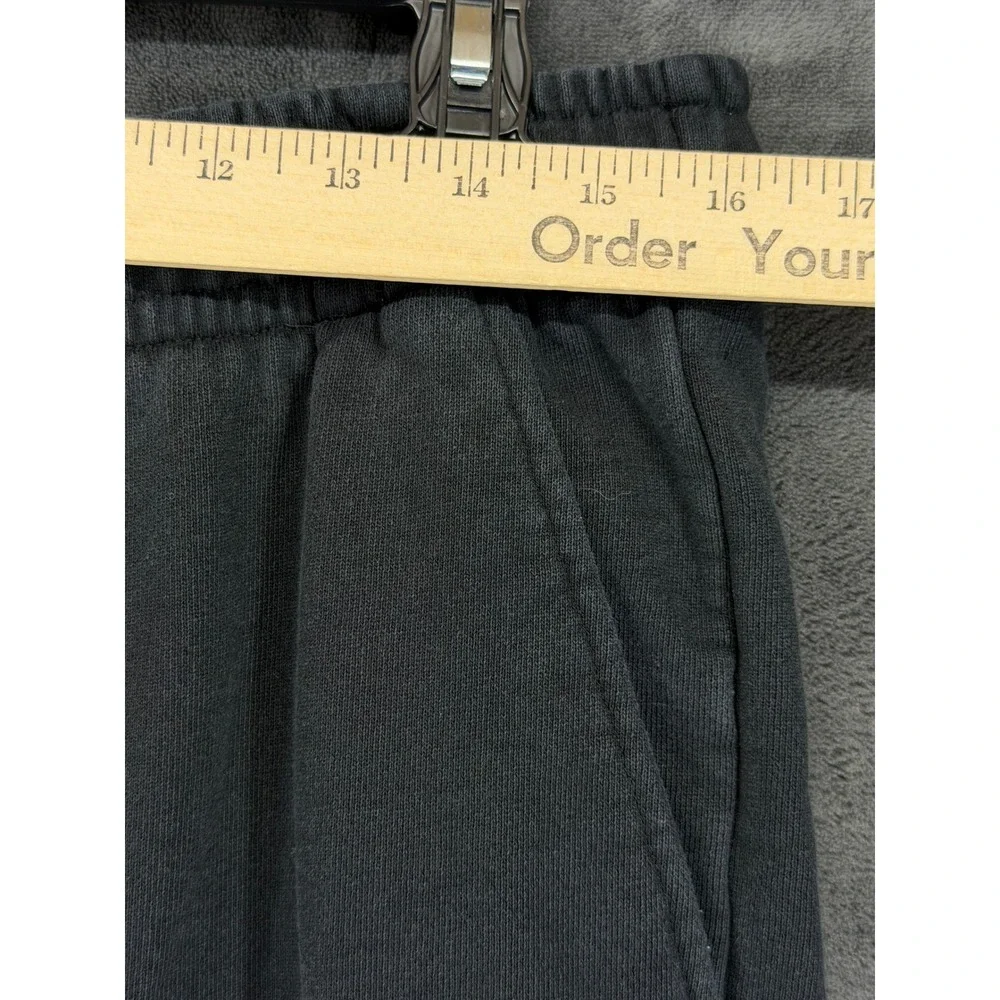 Jordan‎ Flight Fleece Pants Mens Large Black Washed Joggers DQ7468-010 Cotton